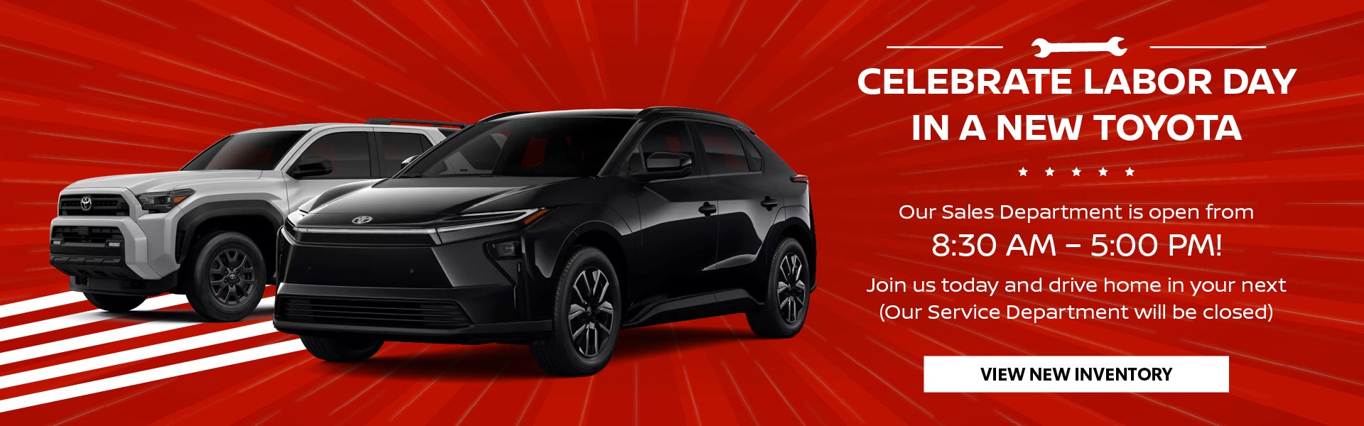 Celebrate Labor Day in a New Toyota