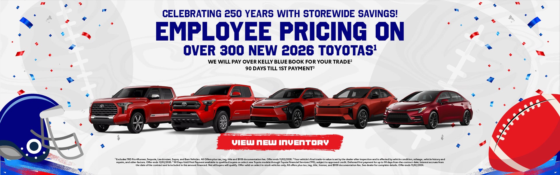 Celebrating 250 Years with Storewide Savings!