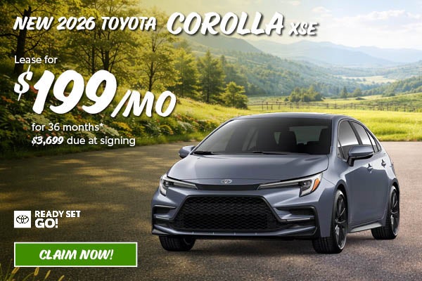 New 2026 Toyota Corolla XSE