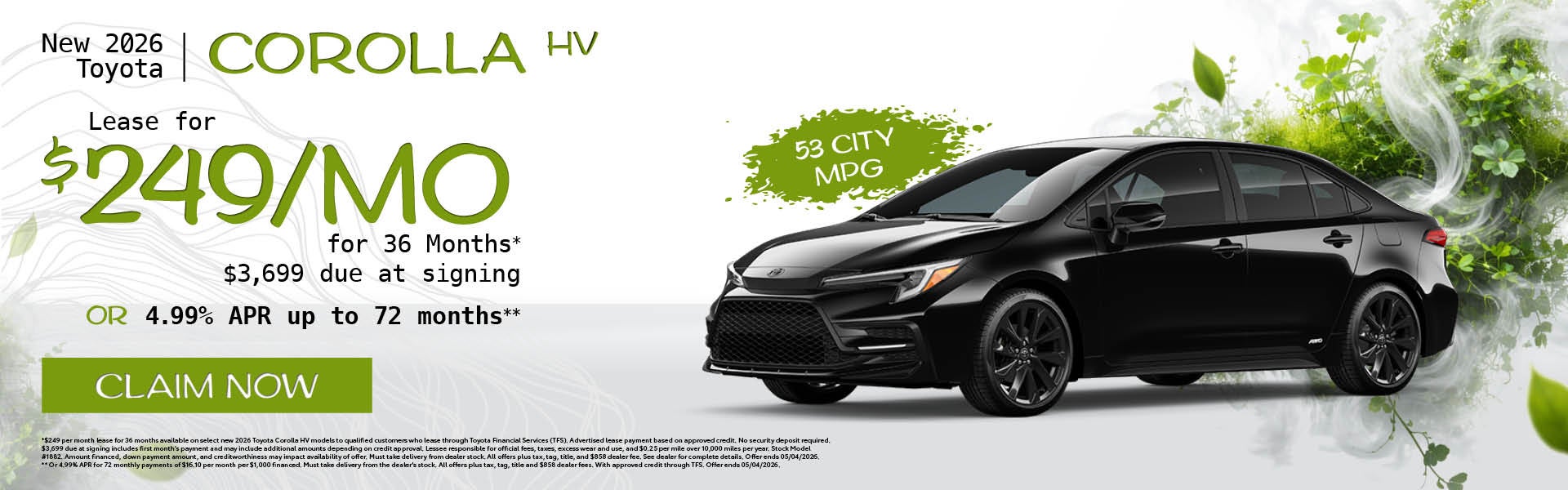 New 2026 Toyota Corolla HV