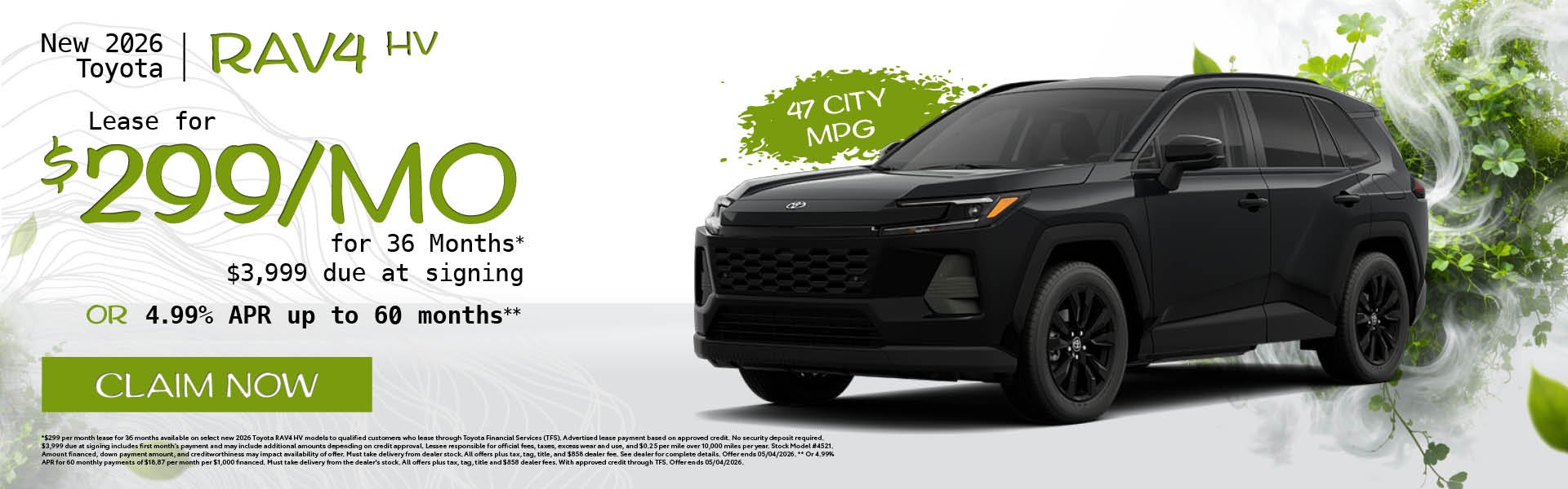 New 2026 Toyota RAV4 HV