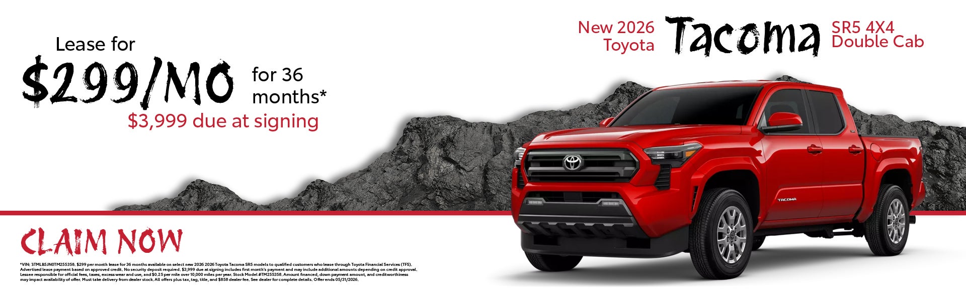 New 2026 Toyota Tacoma SR5 4X4 Double Cab