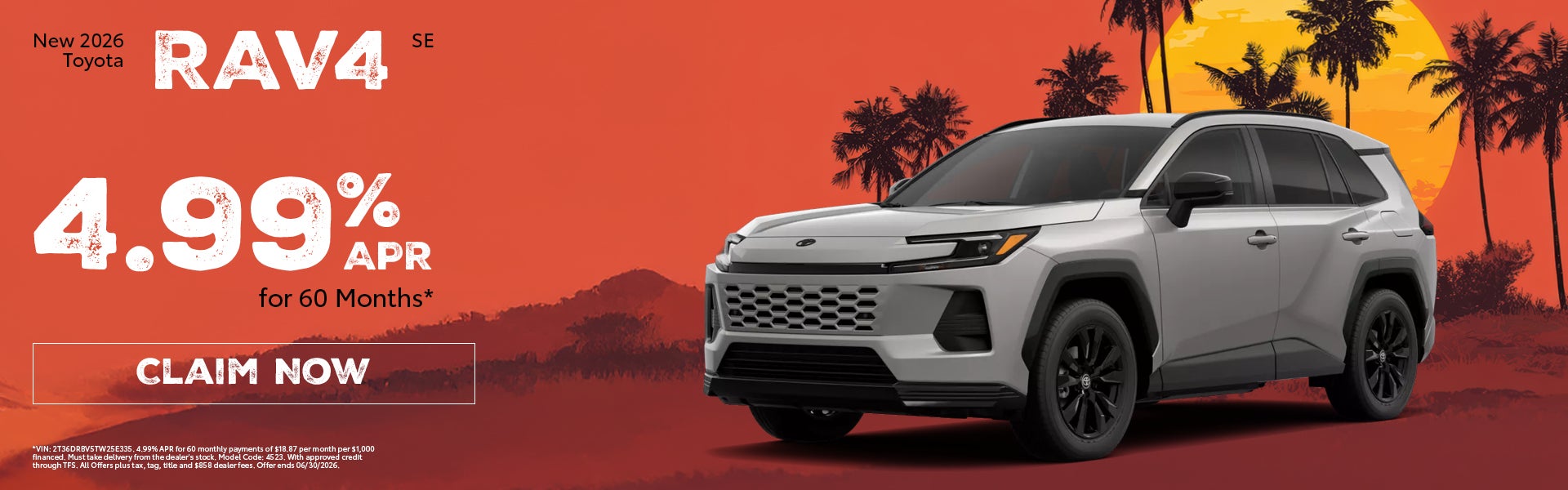 New 2026 Toyota RAV4 SE